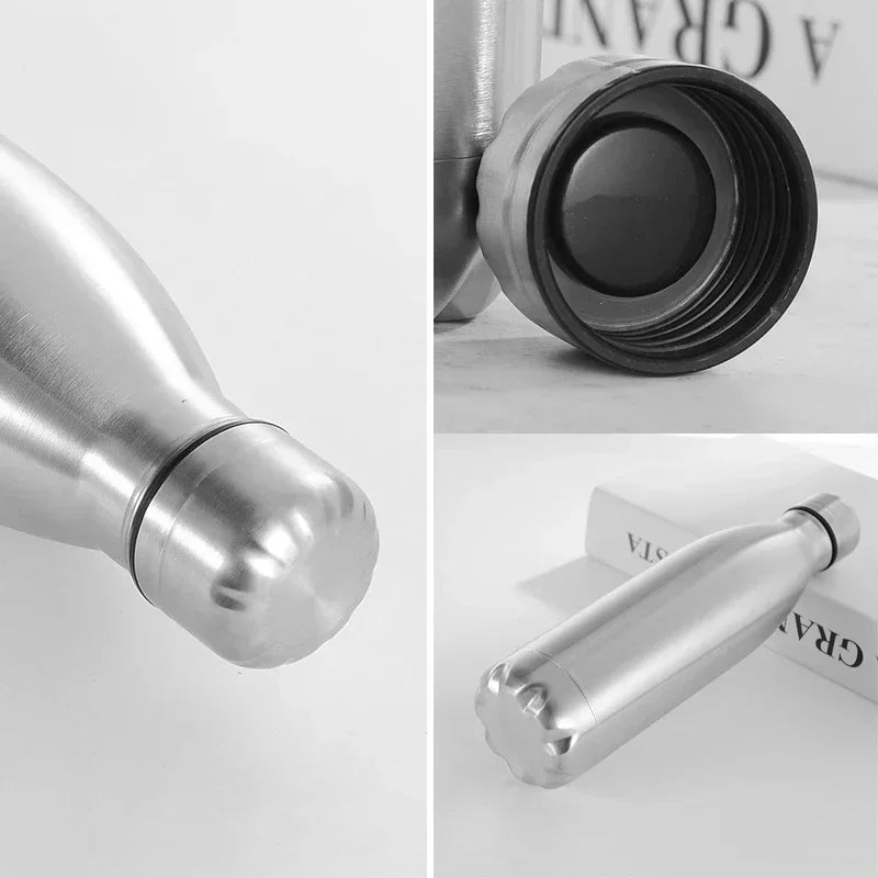 0.75/1L Stainless Steel Outdoor Water Bottle – Leakproof Camping & Hiking Canteen