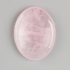 Natural Amethyst & Rose Quartz Worry Stone (Meditation & Relaxation)