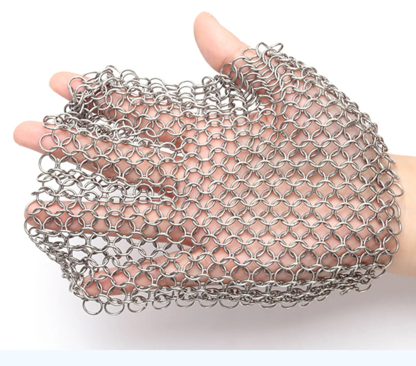 3-Pack Stainless Steel Kitchen Scrubber – Reusable Rust & Pot Cleaner