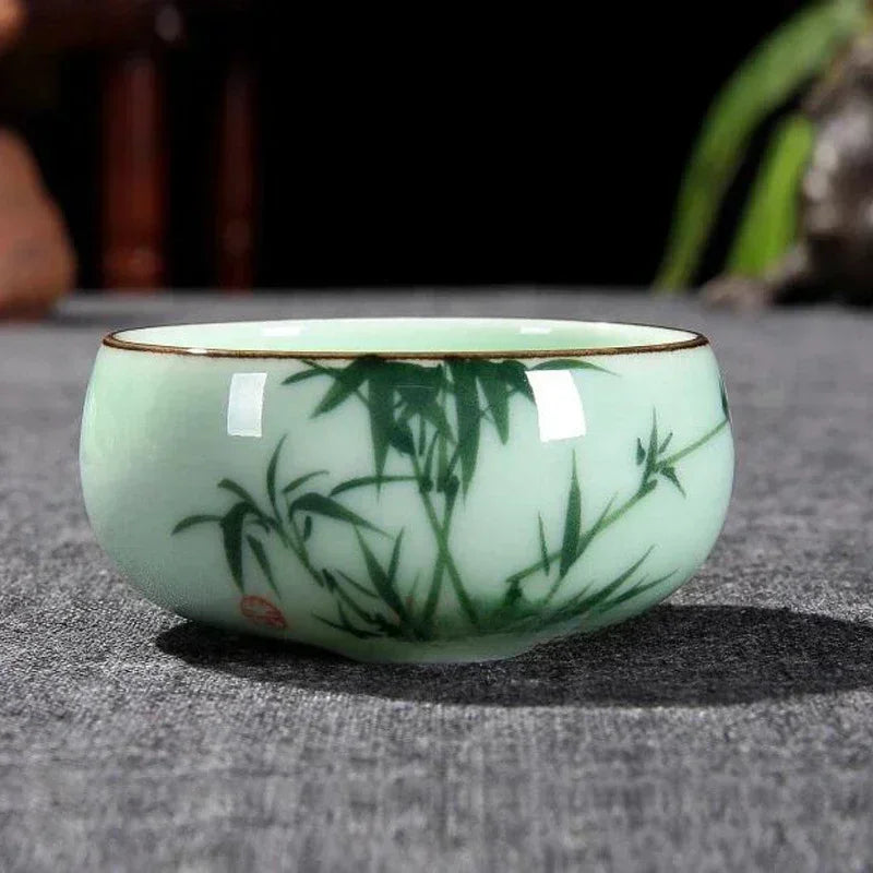 Hand-Painted Celadon Master Teacup (80ml)
