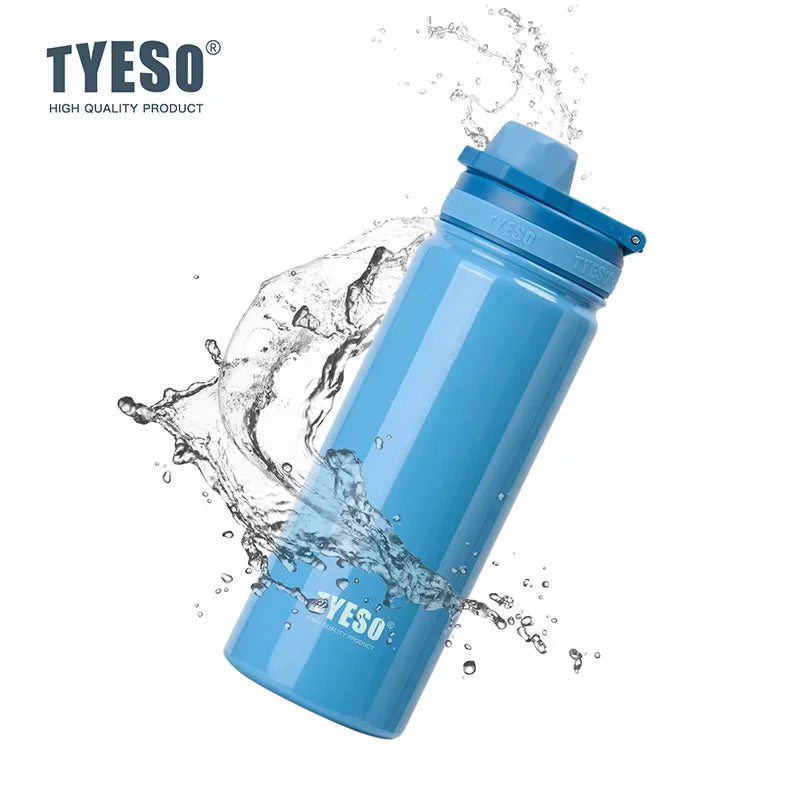 TYESO Stainless Steel Thermal Bottle – Insulated Sport Tumbler