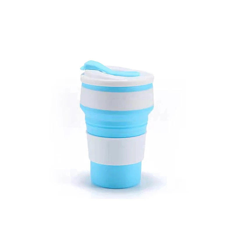 Portable Collapsible Silicone Travel Cups (350ml & 500ml)