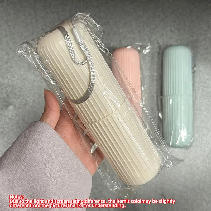Portable Toothbrush & Toothpaste Travel Holder – Bathroom Organizer