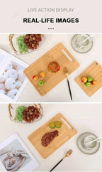 Dual-Sided Stainless Steel & Bamboo Cutting Board