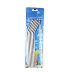 6-Piece Reusable Metal Straw Kit