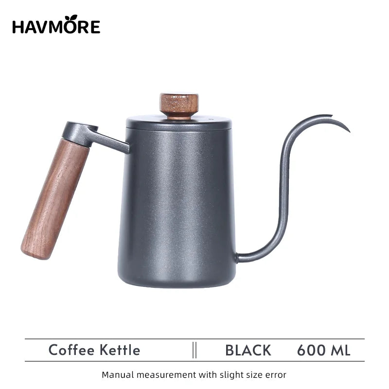 304 Stainless Steel 600ml Gooseneck Pour-Over Kettle
