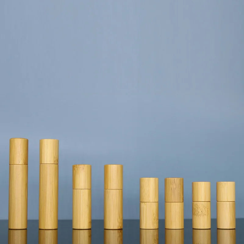 Bamboo Roller Bottle – 3/5/10ml Refillable Perfume & Oil Bottle