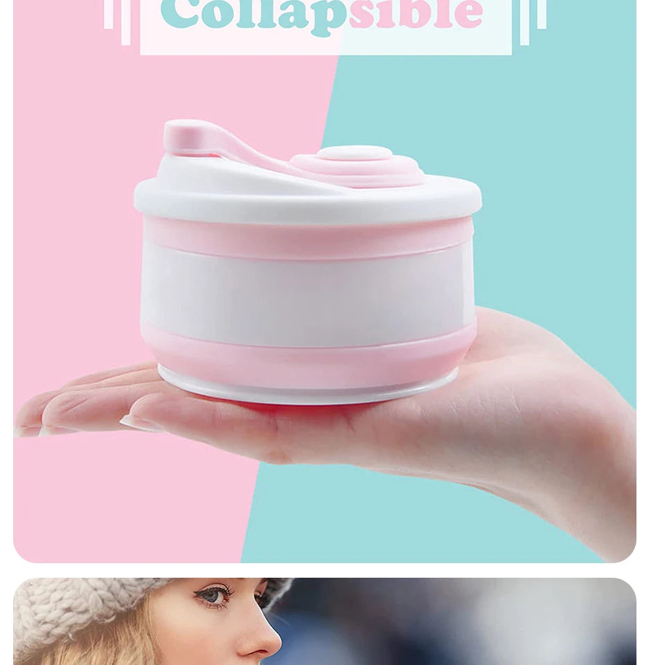 Portable Collapsible Silicone Travel Cups (350ml & 500ml)