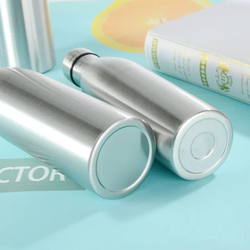 0.75/1L Stainless Steel Outdoor Water Bottle – Leakproof Camping & Hiking Canteen