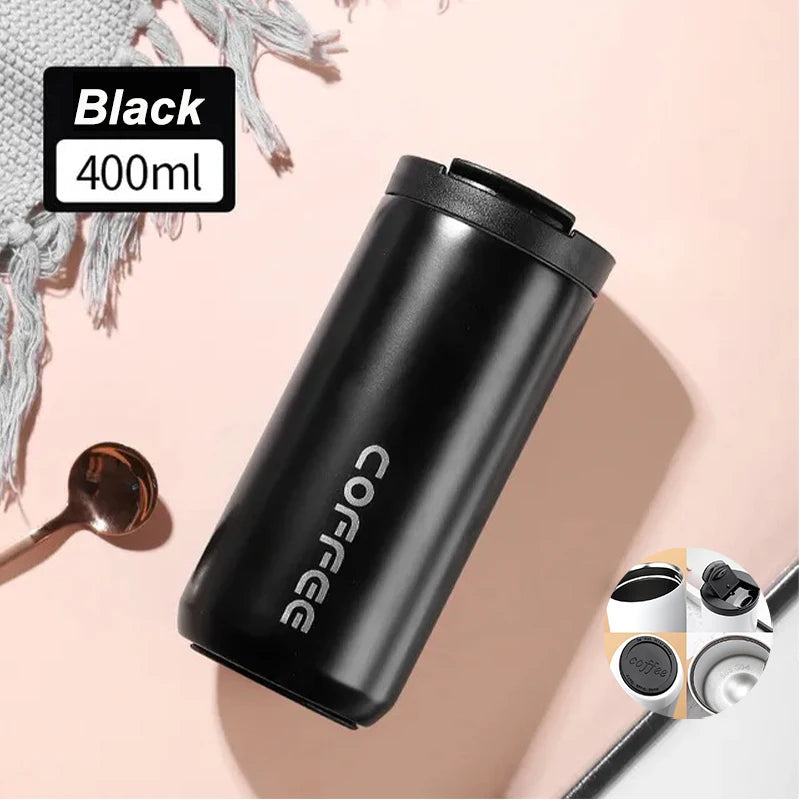 400ml Stainless Steel Coffee Thermos – Portable Insulated Travel Mug
