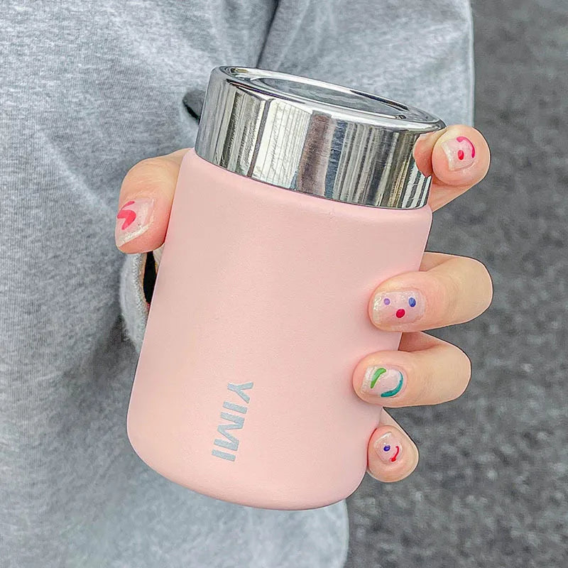 Mini Stainless Steel Insulated Cup – Portable Coffee Mug for Girls