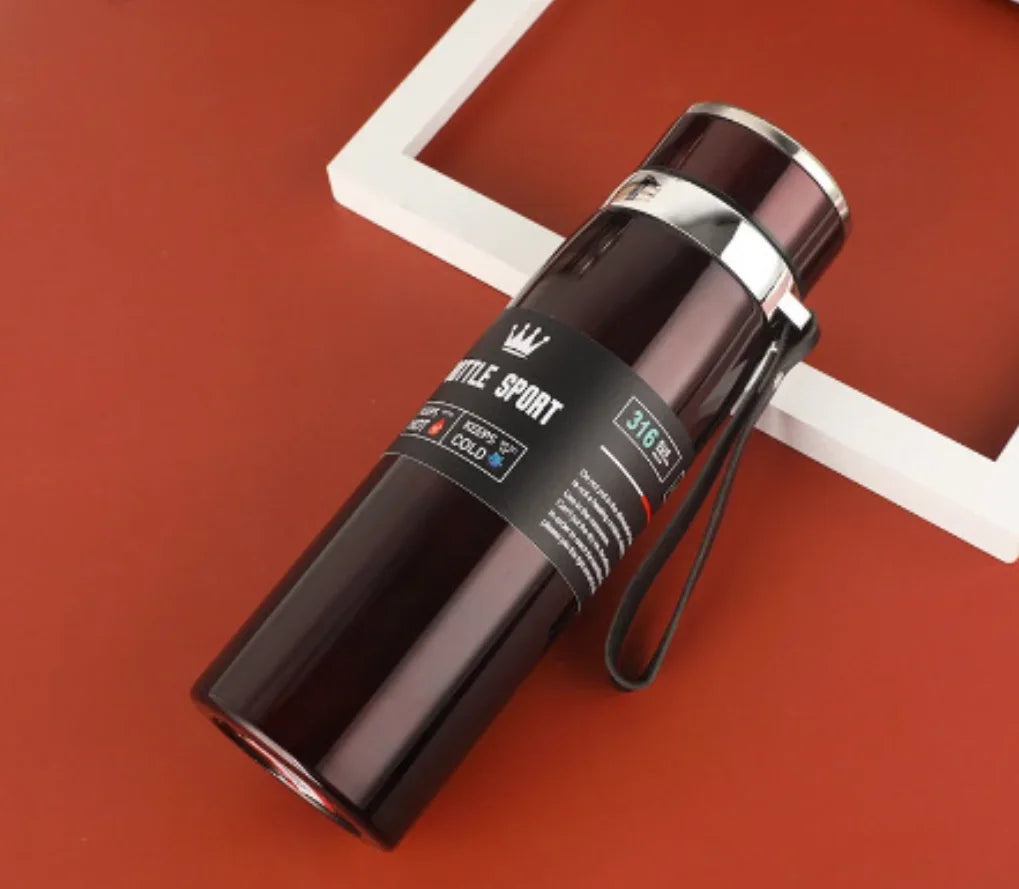 1000ml Stainless Steel Vacuum Flask – Insulated Thermal Water Bottle