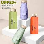 UPF50+ Mini Pocket Umbrella – Portable UV & Rain Protection