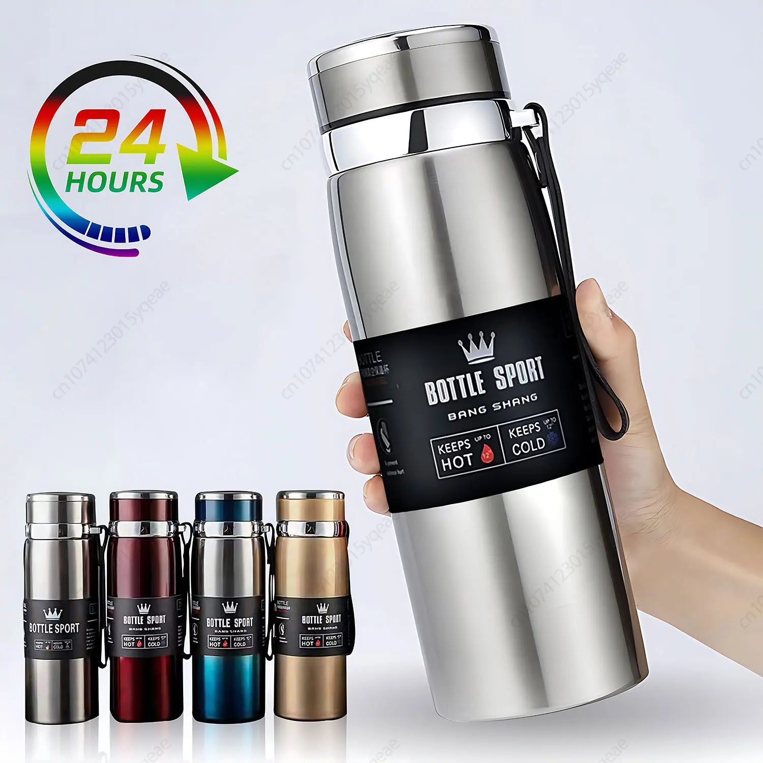 1000ml Stainless Steel Vacuum Flask – Insulated Thermal Water Bottle