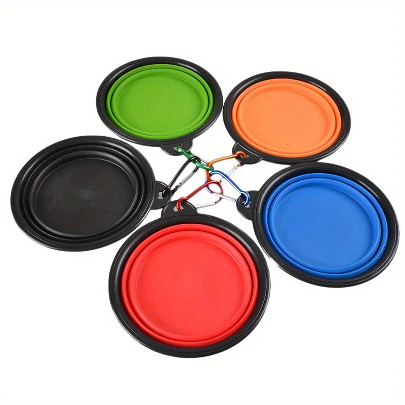 Portable Silicone Folding Dog Bowl for Travel