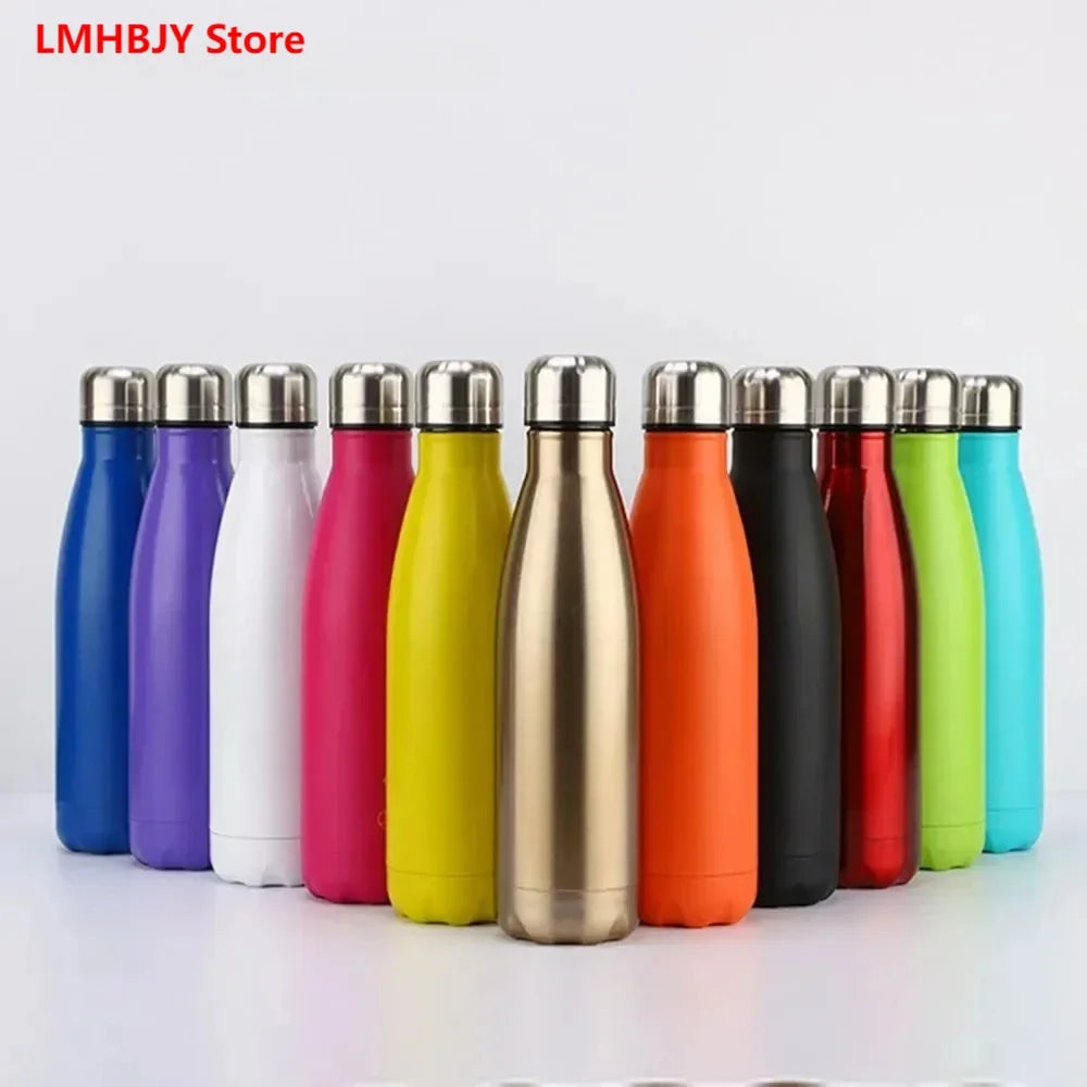 LMHBJY Double Wall Stainless Steel Thermos – 350–1000ml Insulated Water Bottle