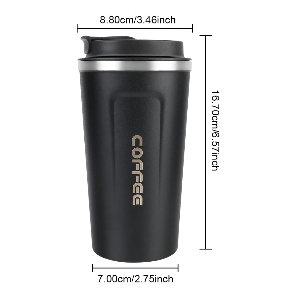 380/510ML Leak-Proof Stainless Steel Travel Coffee Thermos Mug