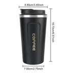 380/510ML Leak-Proof Stainless Steel Travel Coffee Thermos Mug
