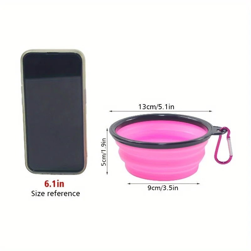 Portable Silicone Folding Dog Bowl for Travel