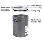 600ml Stainless Steel Insulated Coffee Mug with Straw