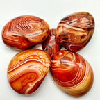 Polished Sardonyx & Agate Palm Stones