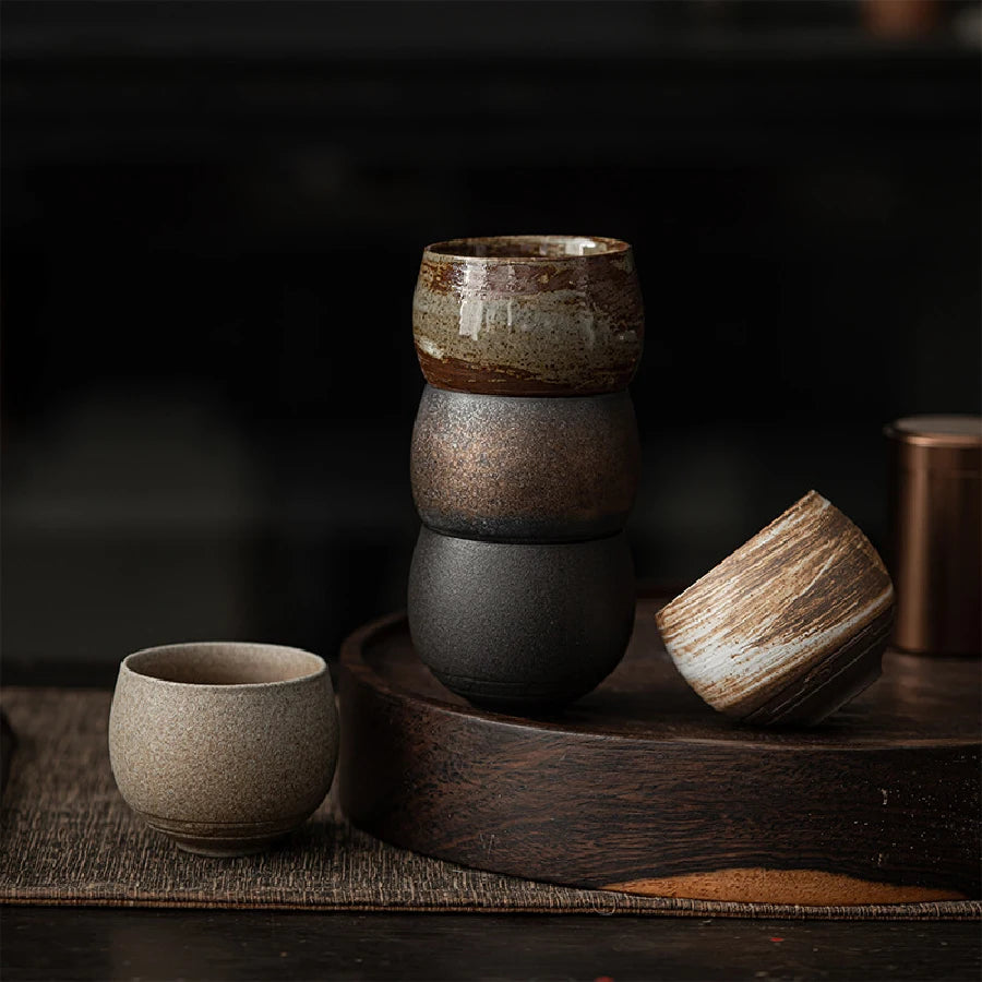 Handmade Stoneware Master Teacup (Japanese Zen Style)