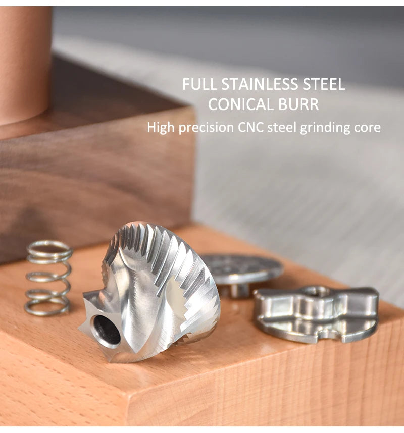 Manual 304 Stainless Steel Burr Coffee Grinder