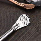 4pcs Stainless Steel Yerba Mate Straws with Cleaning Brush – Reusable Tea Bombilla