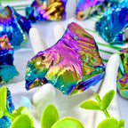 High-Quality Natural Aura Obsidian Raw Stone (Healing Gem)