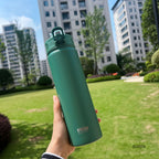 Double-Wall Thermal Water Bottle with Straw (600ml/750ml)Hot & Cold for 8-10 hours