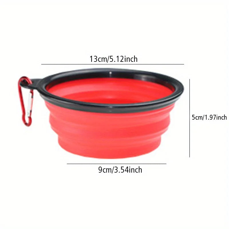 Portable Silicone Folding Dog Bowl for Travel