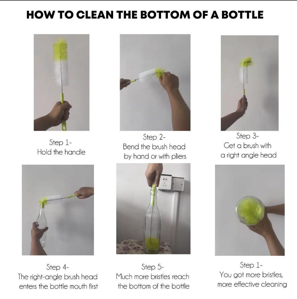 16 Long Narrow Bottle Brush Cleaner