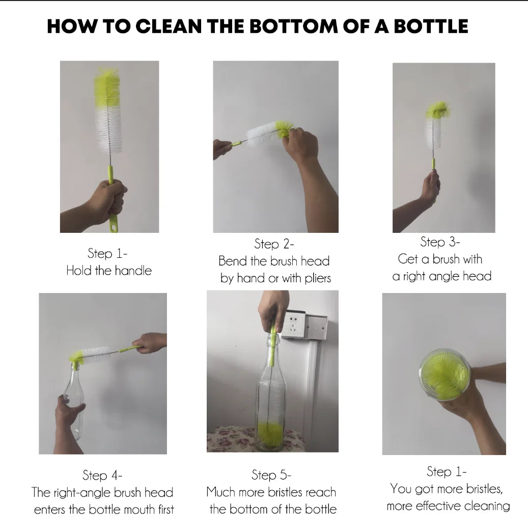 16 Long Narrow Bottle Brush Cleaner