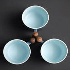 Handmade Vintage Coffee Mug with Wooden Handle