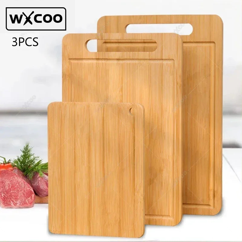 Dual-Sided Stainless Steel & Bamboo Cutting Board