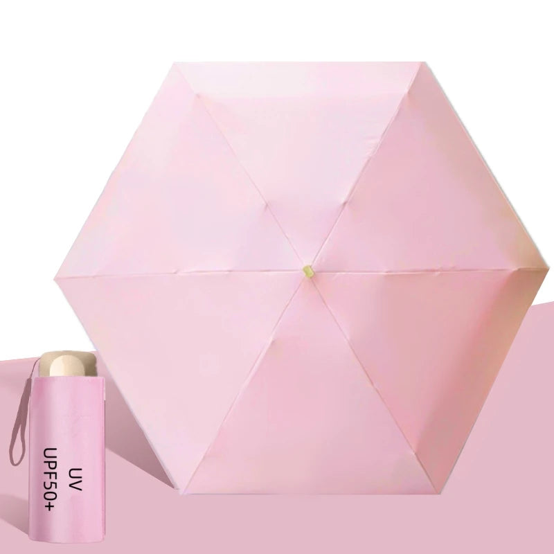 UPF50+ Mini Pocket Umbrella – Portable UV & Rain Protection