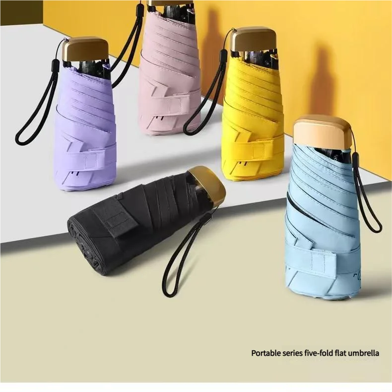 Mini Folding Umbrella – Pocket-Sized UV & Rain Protection