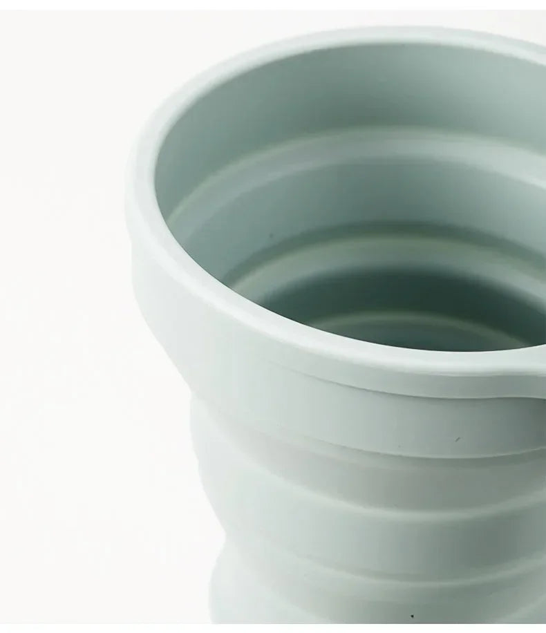 Collapsible Silicone Travel Cup with Hanging Hole