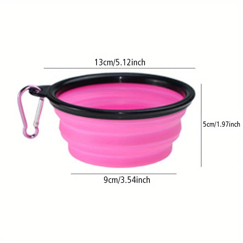 Portable Silicone Folding Dog Bowl for Travel