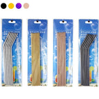 6-Piece Reusable Metal Straw Kit