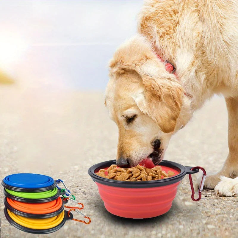 Portable Silicone Folding Dog Bowl for Travel