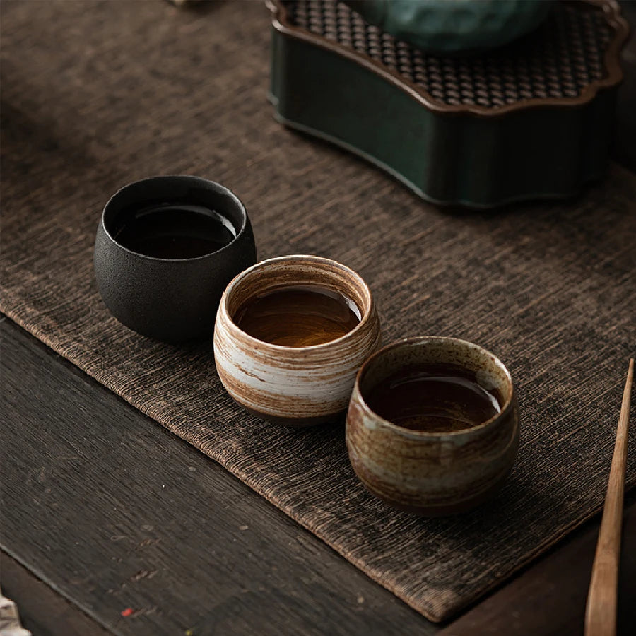 Handmade Stoneware Master Teacup (Japanese Zen Style)