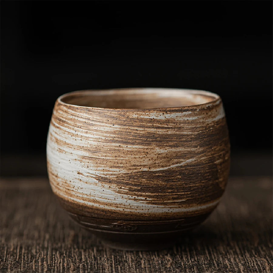 Handmade Stoneware Master Teacup (Japanese Zen Style)
