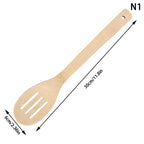 Bamboo Non-Stick Cooking Spatula & Rice Spoon | Heat-Resistant Kitchen Tool
