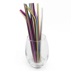 Reusable 304 Stainless Steel Drinking Straws with Cleaning Brush