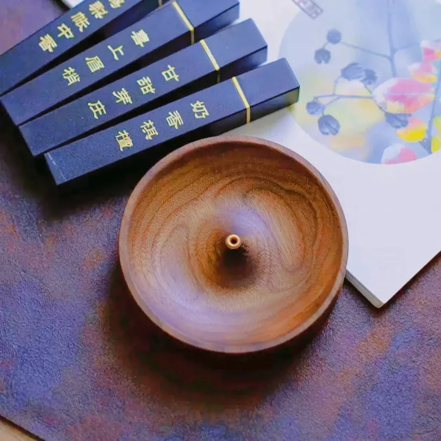 Solid Wood Incense Tray