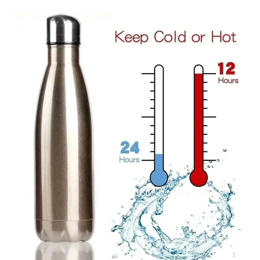 LMHBJY Double Wall Stainless Steel Thermos – 350–1000ml Insulated Water Bottle