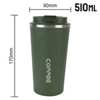 380/510ML Leak-Proof Stainless Steel Travel Coffee Thermos Mug