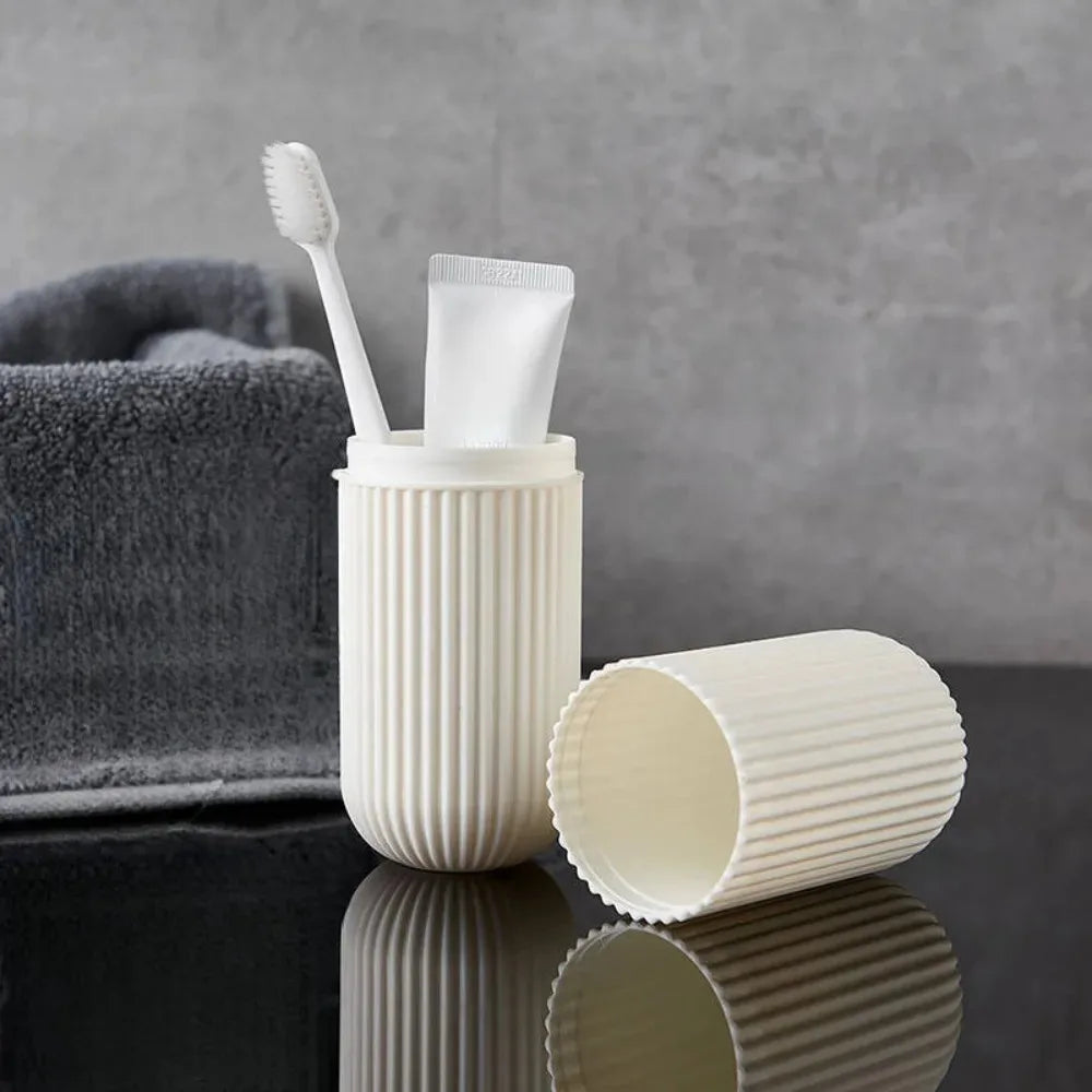 Portable Toothbrush & Toothpaste Travel Holder – Bathroom Organizer