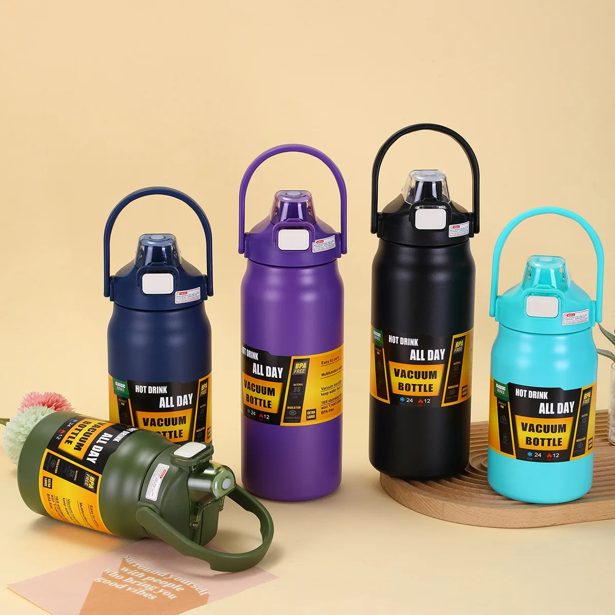 1.5L Stainless Steel Vacuum Thermos – Large Capacity Insulated Bottle